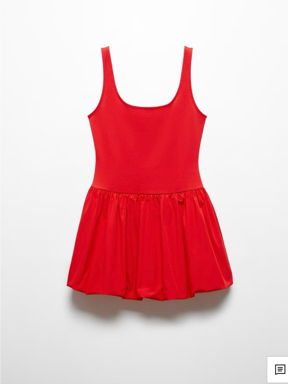 Mango- Red Scoop Neck Mini Dress - Picture 6 of 6